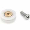YUANQIAN Replacement Shower Door Rollers/Runners/Wheels V Grooved 19mm Diameter YQ19 (V Grooved 19mm 4pcs)