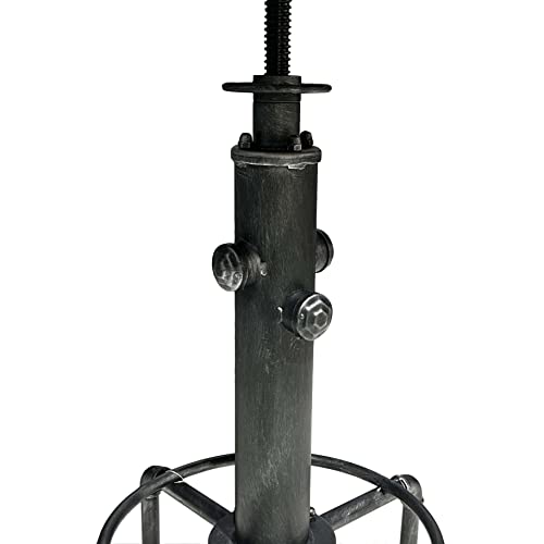 Topower Industrial Bar Table 31.5-41.3" Adjustable Pub Table Kitchen Dining Coffee Bistro Table