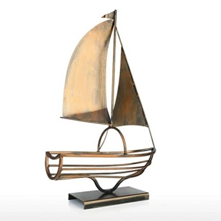 TFIIEXFL Sailing Wine Bottle Holder Iron Art European Creative Wine Rack Bottle Storage Holder Home Decoration