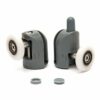 Shower Door Roller Pulley Shower Room Accessories Hanging Wheel for Sliding Door Top and Botter Fixed Single Wheel Replacement Accessories(8 Piec
