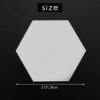 yoligan 12pcs 3D Modern Mirror Geometric Hexagon Acrylic Wall Sticker Decor Art Home DIY