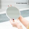 Mavoro Magnifying Mirror with Suction Cups - Triple Suction Cup Stick on Mirror with 7X Magnification. Portable Travel Makeup Mirror, Magnified C