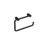 COSMIC - Bathroom Clipboard/Towel Rail | Matte Black Finish | Easy Installation with Screws | Dimensions 15.5 x 3 x 9.5 cm