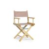 Telami – Director’s Chair – Collection Recycled – Foldable and Light - Oat Colour – Natural Frame - Made in Italy – Outdoor Furniture, Garden Cha