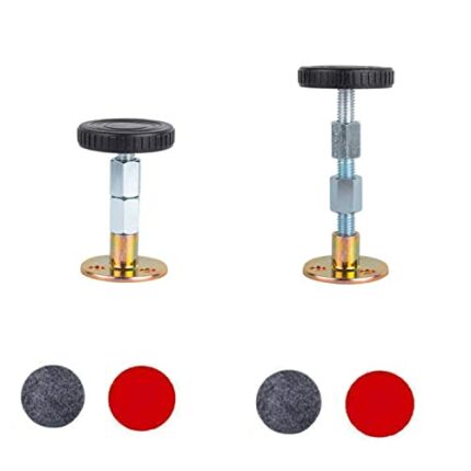 CONGGUAN 2 Pieces Anti-Shake Fixer with Adjustable Threaded Bed Frame Anti-Shake Tool Headboard Stopper Use for Home Room Bed Furniture Wall Supp