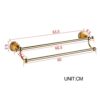 HIGOH Towel Racks, Towel Rail for Bathroom,European-Style Double-Bar Hand Towel Holder,Bath Hand Towel Holder,Bathroom Double Rack,Antique Hangin