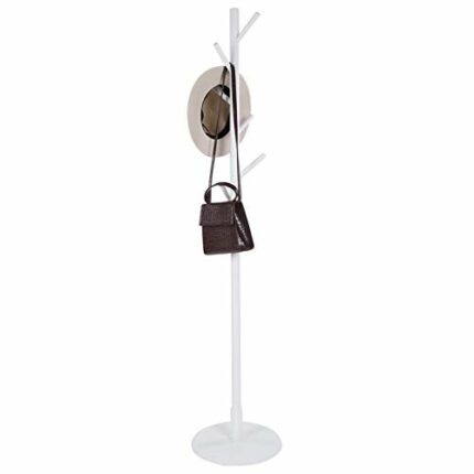 Coat Rack, Coat Tree Coat Hanger with 8 Hooks Hat Handbag Hanger Coat Rack Stand,Easy to Assemble Home Office Entryway Storage Display Hall Tree