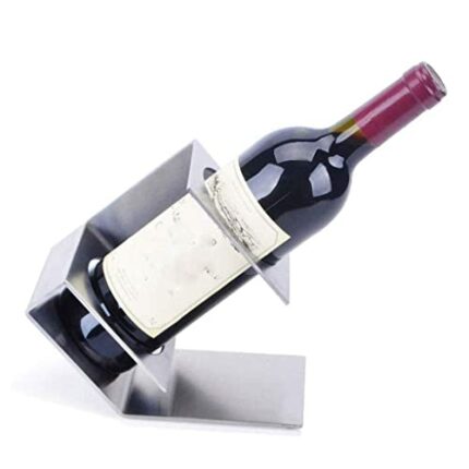 NEOCHY Stainless Steel Wine Rack - Creative Wine Rack Wine Cabinet Decoration