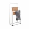 HOMERECOMMEND Metal Towel Rack Stand Bathroom freestanding Towel Racks for Bathroom Outdoor Towel Rack 3 Bars Freestanding Drying Shelf White Was
