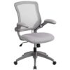 Flash Furniture Office Chair, Metal, Gray, 60.96 x 64.14 x 107.32 cm