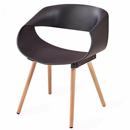 dining chair Kitchen Dining Room Furniture Chairs Dining Chairs Modern Simple PP Plastic Back Chair Beech Legs Leisure Chair Kitchen Living Room