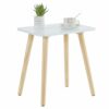 YOUDENOVA Side Table, Wooden End Table, Coffee Snack Table for Living Room, Bedroom, Bedside Table, Nightstand, Sofa Table, 40x30x43, Black