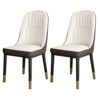 Kitchen Dining Room Furniture Chairs Kitchen Dining Chairs Set Of 2,Modern PU Leather High Back Soft Seat Living Room Chairs,Water Proof Leather