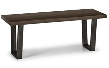 Julian Bowen Brooklyn Bench, Dark Oak