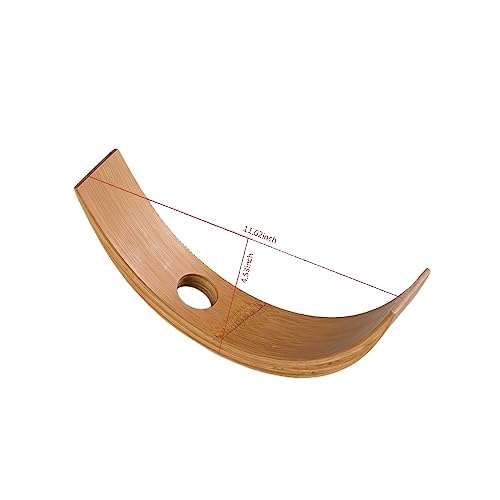 Somonka-L Single Wine Bottle Holder,Natural Bamboo Personalized Rack,Self Balancing Display Rack,Wine Stand