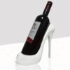 Fantes High Heel Wine Holder Bottle Rack Counter Top Storage Stand for Wedding Party Home Decor (Rose Gold High Heel)