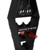 Gothic/Horror/Vampire/Mystic - Coffin Wine & Glasses Shelf/Rack/Holder