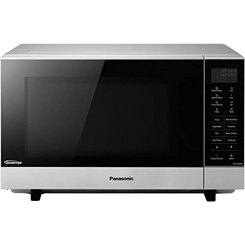 Panasonic NN-SF464MBPQ Flatbed Microwave Oven, 27 Litre, Silver