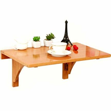 N/A Folding Table,Wall Mounted Folding Table with, Capacity Dining Wooden Table Drop-Leaf Desk