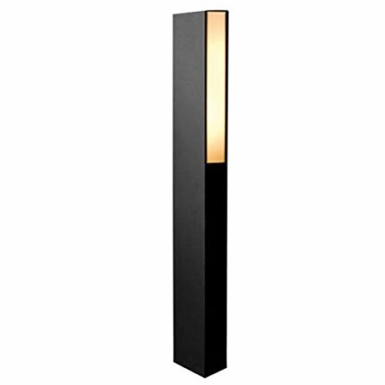 GJCQZQ Exterior Rainproof IP54 Waterproof Outdoor Garden Lawn Light Modern Simplicity Aluminum Post Bollard Light Pathway Driveway Landscape Colu