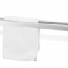 ZACK BARRA TOALLA Doble, Silver Metalic Stainless Steel