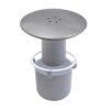 Lokatall Shower Drain Cover, Shower Waste Trap Cover Plug Hole Cover Shower Trap Cover Replacement, 115mm Chrome Finished Top Cover / 90mm Drain