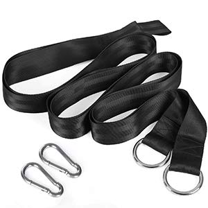 SONGMICS Hammock, 210 x 150 cm, Double Hammock with Fastening Straps and Carabiners, 300 kg Load Capacity, for Terrace, Balcony, Garden, Outdoor,