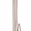 Premier Housewares 507559 Vertex Kitchen Roll Holder - Copper Plated , 15 x 15 x 31 cm