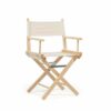 Telami – Director’s Chair – Collection Recycled – Foldable and Light - Oat Colour – Natural Frame - Made in Italy – Outdoor Furniture, Garden Cha
