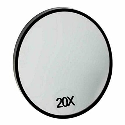 Bodyplus Concave Makeup Mirror, Small Compact 20x Magnifying Mirror with Suction Cups - Magnifying Vanity Mirror Ideal for Shaving, Makeup Applic