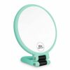 FUHUIM 1x 15x Magnifying Handheld Mirror, Double Sided Pedestal Magnification and True Image Makeup Mirror, Compact Size and Portable Vanity Cosm