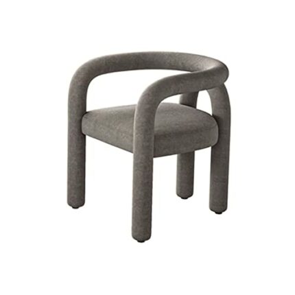 QUANJJ Cosmetic chair Scandinavian living room furniture leisure chair reclining dining chair cashmere sofa armchair makeup stool (Color : F, Siz