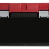 Allibert 229230 Plastic Totem Storage Trunk with 4 Wheels, 140L, Black/Red (79.7 x 59.7 x 40.79cm)