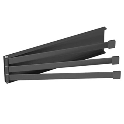 MIAOHY Swivel Towel Bar Hanging Rod Mounted Rack Arms for Bathroom Towel Organizer (Color : D, Size : 24x6.5x1cm)