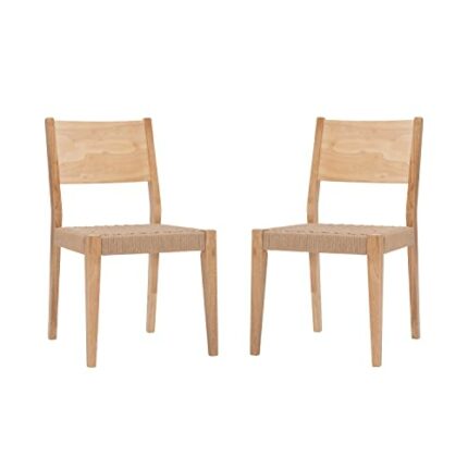 Powell Syracuse Dining Chair Set, Wood, Natural