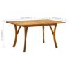 WODMB 5 Piece Garden Dining Set Solid Acacia Wood Outdoor Space with this Wooden Garden Dining Set (Color : A, Size : One size)