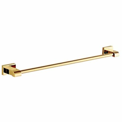 Wall Mounted Towel Bar Copper Gold Plated Single Towel Rail Towel Shelf Antique Towel Shelf Anti Rust Bathroom and Kitchen Accessories