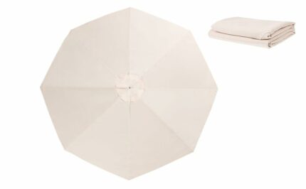 Cabilock Patio Umbrella Cover Cloth 3.0m Polyester UV Protection 8 Ribs Outdoor Table Umbrella Canopy Sun Shade Cover Replacement Cloth for Umbre