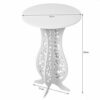 White Small Coffee Table Desk Wood Plastic Board Round Small Tea Corner Table Side End Occasional Lampe Plant Table Rack Stand Home Furniture Rac