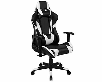 Flash Furniture X20 Gaming Chair, Ergonomic Office Chair for PC and Gaming Setups, Adjustable Gamer Chair with Fully Reclining Back Support, Blac