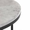 Julian Bowen Staten Round Nesting Coffee Table, Concrete Effect