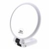 FUHUIM 1x 15x Magnifying Handheld Mirror, Double Sided Pedestal Magnification and True Image Makeup Mirror, Compact Size and Portable Vanity Cosm