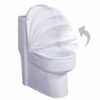 Toilet Seat, D Shape Soft Close Toilet Seat,Universal Heavy Duty Strong and Robust with Dual Fixing – Easy Clean and Removable Lid,Antibacterial
