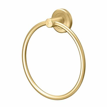 Gatco Towel Ring, Brushed Brass