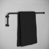 COSMIC - Swivel Towel Rail for Bathroom | Matte Black Finish | Easy Installation with Screws | Dimensions 3 x 11 x 40 cm