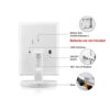 MIQU Makeup Mirror with lights,Magnifying Lighted Led Mirror, Tri-Fold 1/2/3X Magnification,Free Standing Mirror for Bathroom Counter top, Dressi