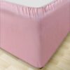 AMSKA INTERNATIONAL Divan Bed Base Frame Cover Wrap Valance, Artificial Silk, Silver Grey, Blush Pink, White, (0405) (Blush Pink, Double)