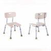 CHEWO Bath Stools,Shower Stool Disabled/Elderly/Pregnant Women/Bath Seat Free Telesu-Shaped Panel High Back Armrest Bathroom Stool