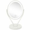 Aesfee Double-Sided 1x/7x Magnification LED Makeup Mirror, Lighted Vanity Magnified Mirror USB Chargeable, Touch Sensor Control 3 Light Settings