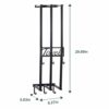 Bathroom Towel Rack Wall Mounted HarmonySpace with 6 Hooks, 3 Bar Wall Towel Rack for Rolled Towels, Towel Organizer Suitable for Small Space Sho